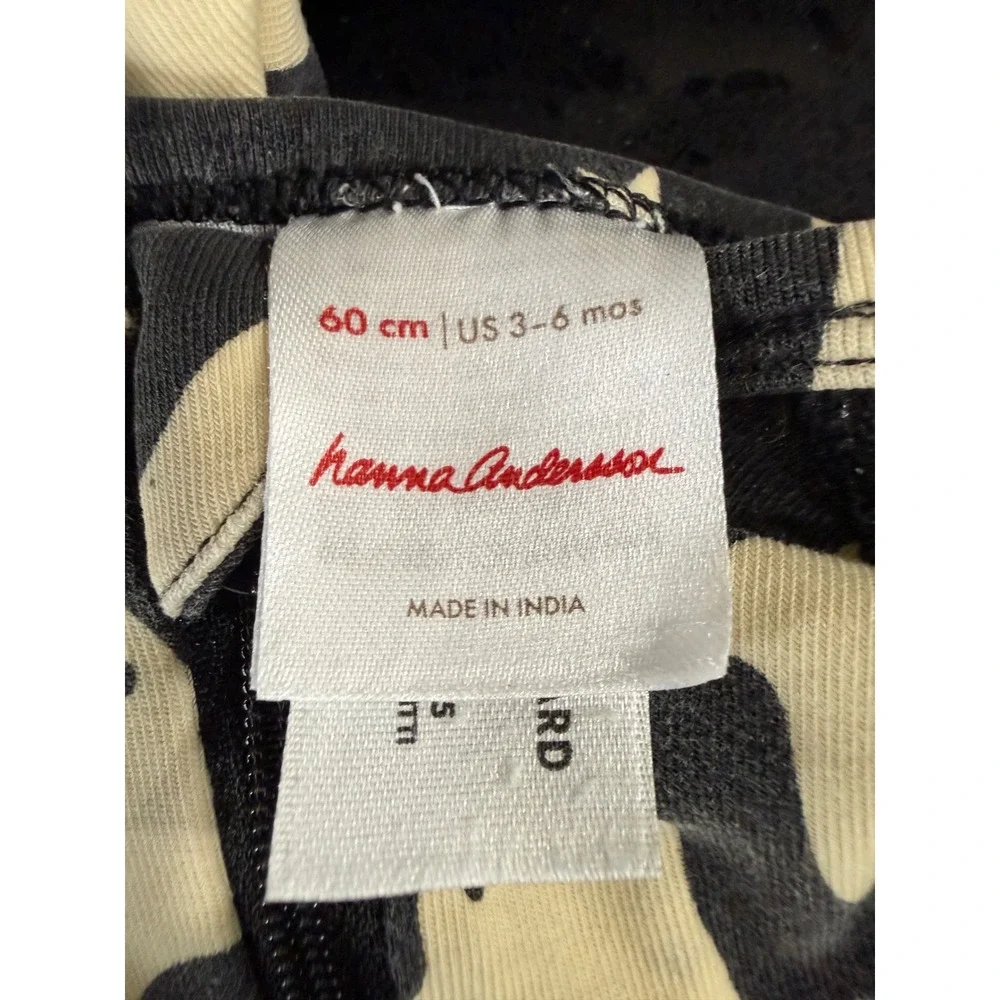 Hanna Andersson Kids Ghost Star Print Tencel Modal Sleeper Black 3-6 Months 60cm